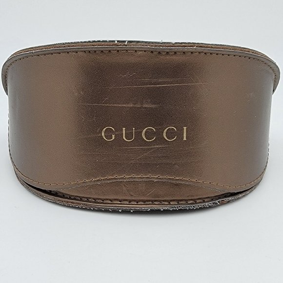 Gucci GG2381/S 032 Gold Black Frame Grey Lens Aviator Sunglasses w/ Case Italy - Picture 14 of 15